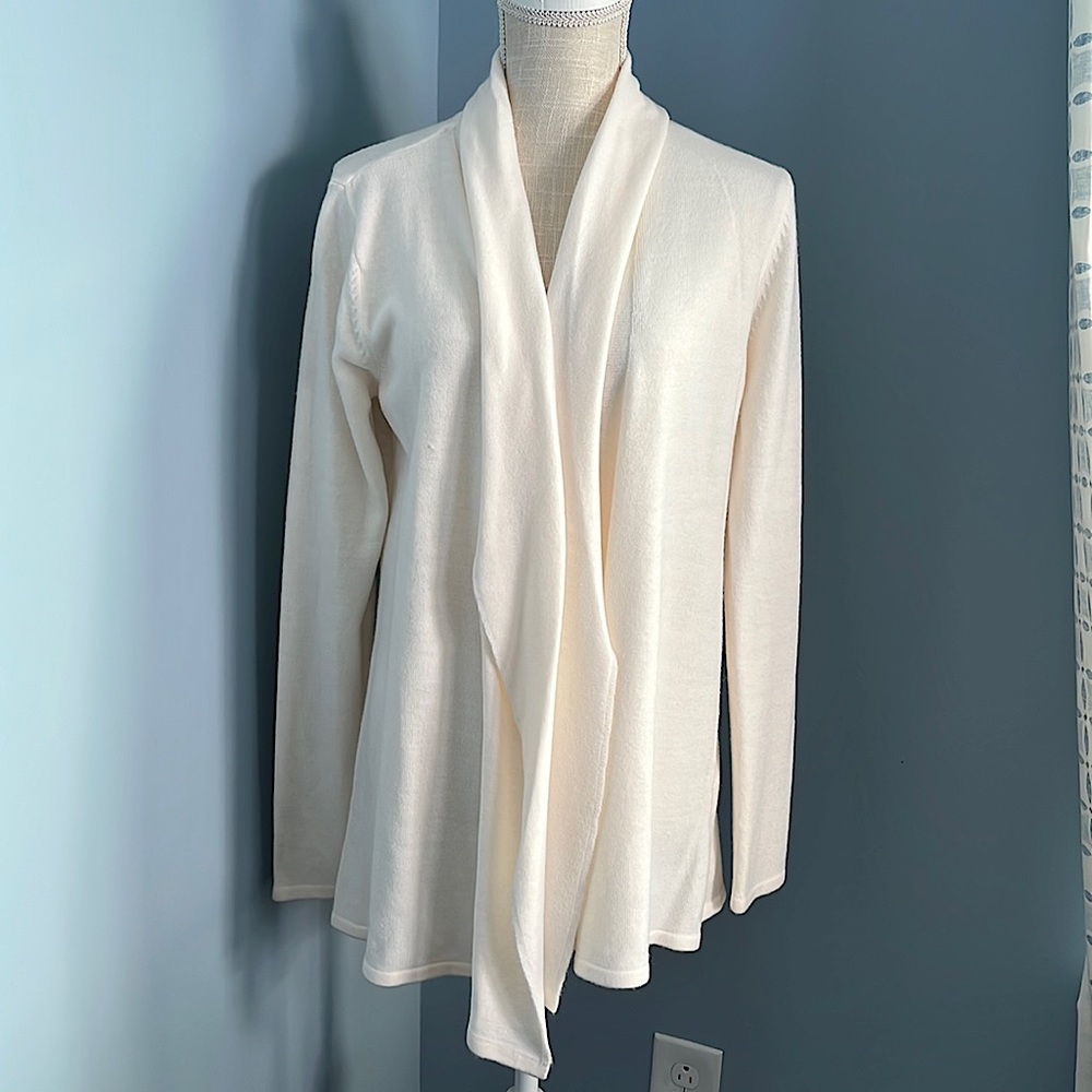 Sag Harbor open drape front cardigan